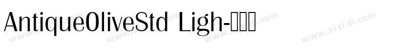 Antique0liveStd Ligh字体转换